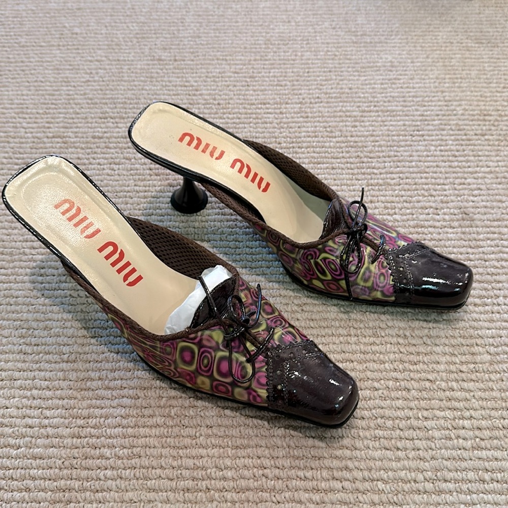 Miu Miu kitten heel size 38